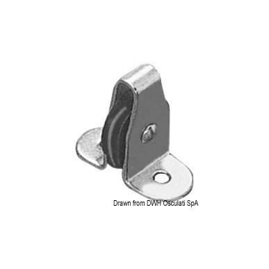 
Petite poulie inox verticale nylon 6 mm 
