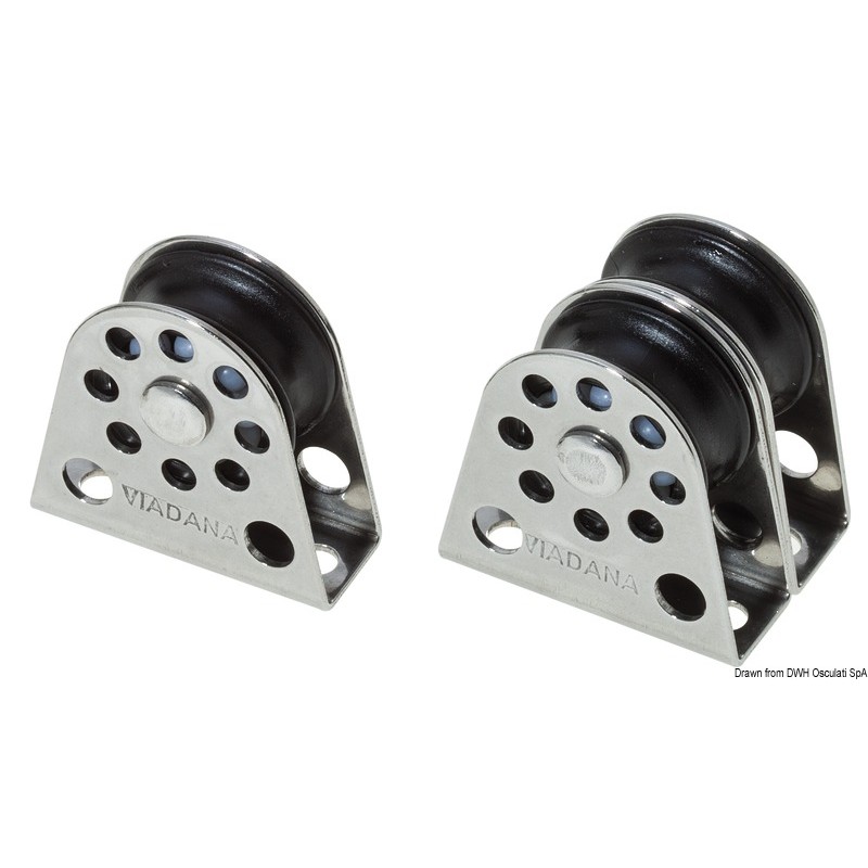 
Poulie de renvoi vertical simple p. bouts 6 mm 
