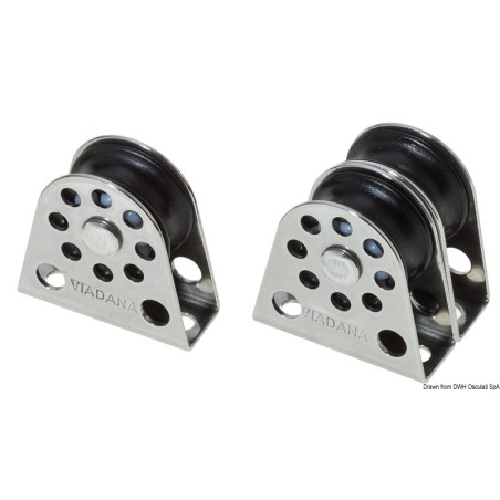
Poulie de renvoi vertical simple p. bouts 6 mm 
