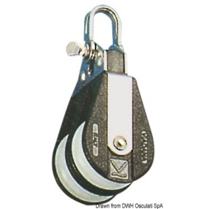 
Poulie double attache fixe C 
