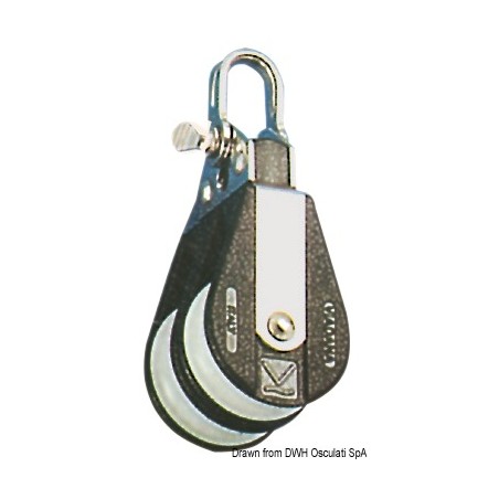 
Poulie double attache fixe C 
