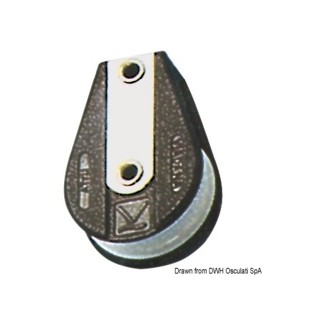 
Poulie simple base plate B 
