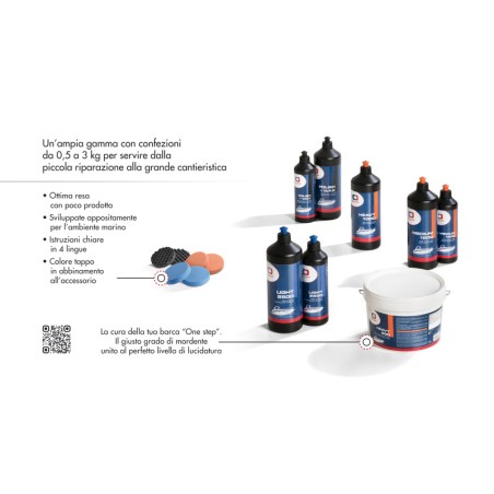 
Pâte abrasive épaisse Osculati Heavy 600 3kg noir 
