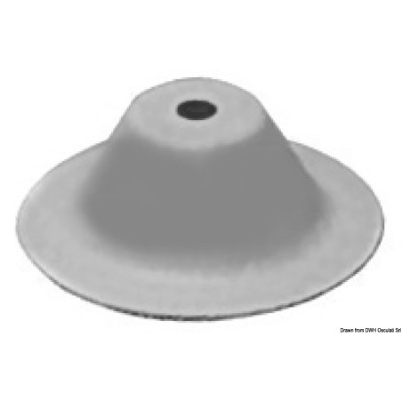 Support de Taud 100 mm Gris RAL 7035 - Osculati 66.070.46 - EAN13 8033137013546