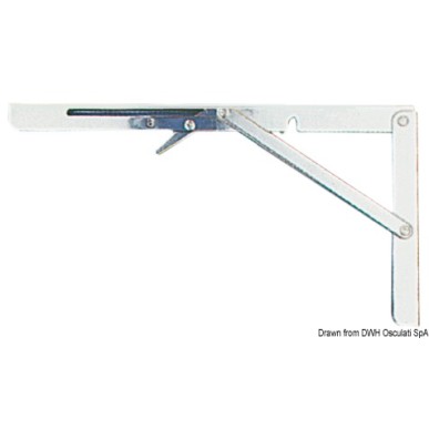 
Bras inox support table (paire) 303x165 mm 
