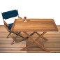 
Table teck pliante 118x70 cm 
