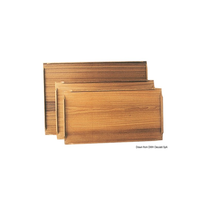 
Plans de table teck 40x70 cm 
