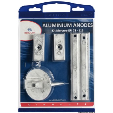 Kit anode pour Mercury 75 supérieur à 115 EFI zinc 