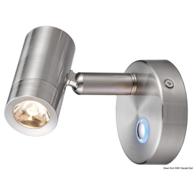 
Spot LED dimmable aluminium nickelé 
