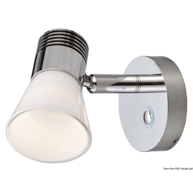 
Spot LED dimmable aluminium + reflecteur verre 
