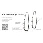 
Kit support p. SUP ou passerelle acier inox Delux 
