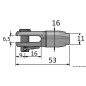 
minal  fourche gréement textile Ø 4 mm 

