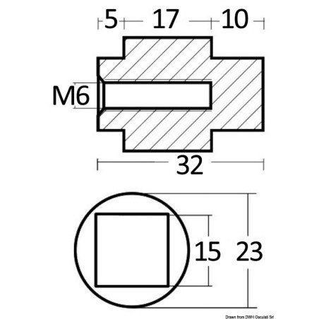 
Anode cylindre pour Yamaha 80/100 HP 
