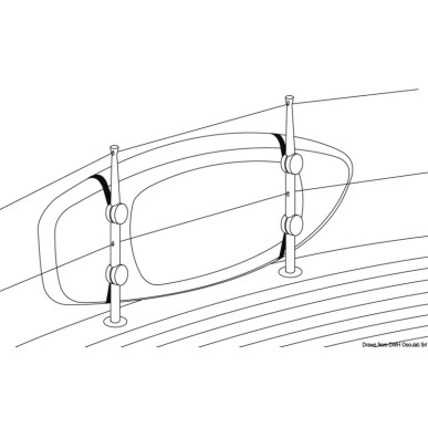 Kit sangles de support SUP ou passerelle | EAN 8033137199288 Ref 42.366.00