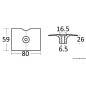 
Anode zinc 9,5/15 HP 2 temps 
