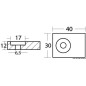 
Anode plaque tige aluminium p. 40/50 HP 4 temps 
