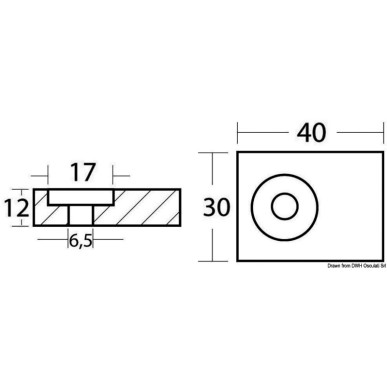 Plaque tige 40/50 HP 4 temps| EAN 8033137140747 Ref 43.903.21