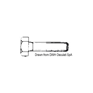 
Vis tête hexagonale filetée 12x45 AISI 304 BULL12X45
