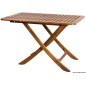 
Table teck pliante 118x70 cm 
