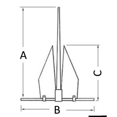 Ancre Fortress démontable 14,4 kg