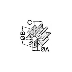 Roue turbine pompe 1614600