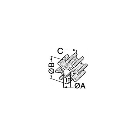 Roue turbine pompe 1614600