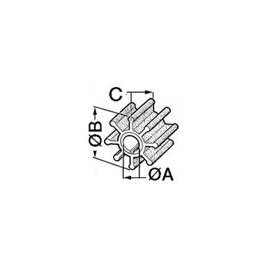 Roue turbine pompe 1614600
