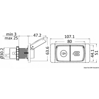 Prises USB-A+ USB-C étanches SCANSTRUT Flip Pro Ref 14.195.82