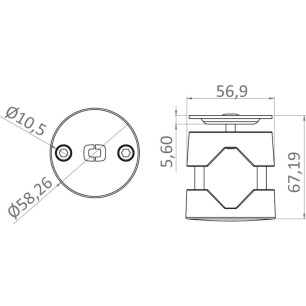 
Collier EASY FENDER pour tubes 22/30 mm 
