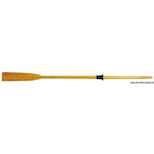 
Aviron acajou 2,45 m x 38 mm 
