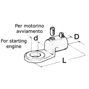 
Cosse pour câble 70 mm² 
