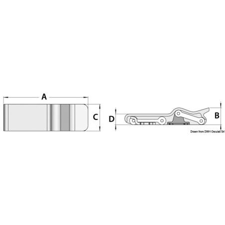 
Fermeture anti-vibration  levier excentrique 
