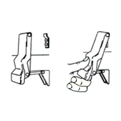 Fermeture anti-vibration caoutchouc 96x29 mm | EAN 8033137038044 Ref 38.200.00