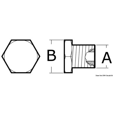 Bouchon zinc 18x1,50 Ø 15x35 | EAN 8033137139758 Ref 43.560.00