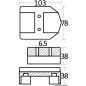 
Anode zinc p. groupes arrières Mercruiser 
