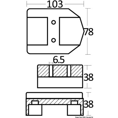 Anode zinc p. groupes arrières Mercruiser | EAN 8033137138874 Ref 43.435.00