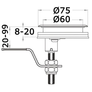 Lève-plancher Cam Latch | EAN 8033137127229 Ref 38.152.50