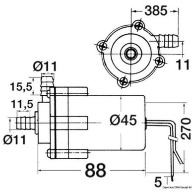 Pompe centrifuge évier 12 V | EAN 8033137095016 Ref 16.184.74