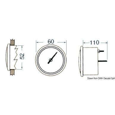 Echosounder Veethree noir encastrer | EAN 731957448613 Ref 29.230.31