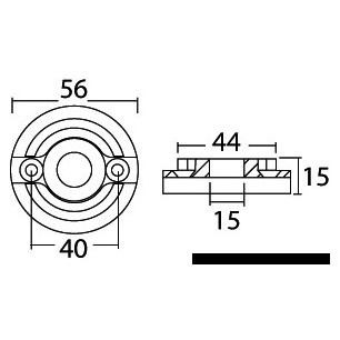 
Anode de rechange pour Vetus Bow 75/80/95 

