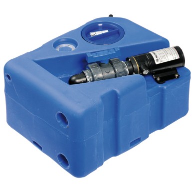 Réservoir eaux usées + broyer horizontal 40 l 12 V | EAN 8033137013126 Ref 50.147.50