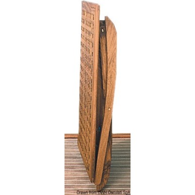 
Table teck pliante 125x80 cm 
