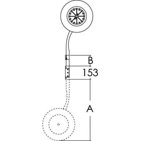 
Roues halage amovibles p. annexes 160 kg 
