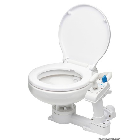 
WC manuel Compact siège plastique 
