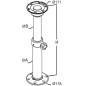 
Pied pour tous tables Tread Lock 500/700 mm 4841761+4841764-C01

