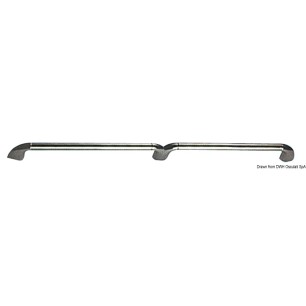 
Barrière terminale en laiton chromé 30x30 mm 
