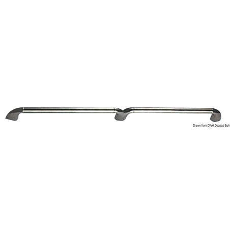 
Barrière terminale en laiton chromé 30x30 mm 
