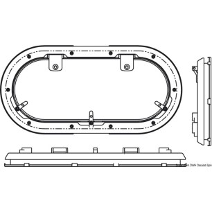 
Hublot oval BOMAR Flagship 216 x 444 mm 
