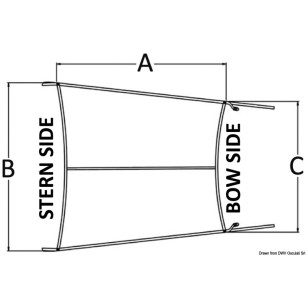 
Taud bras télescopique p.T-Top 290/260/230 cm 
