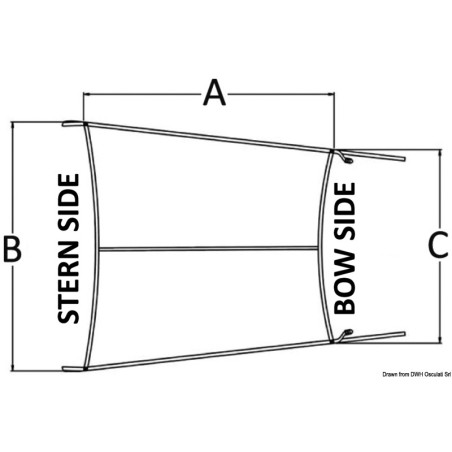 
Taud bras télescopique p.T-Top 290/260/230 cm 
